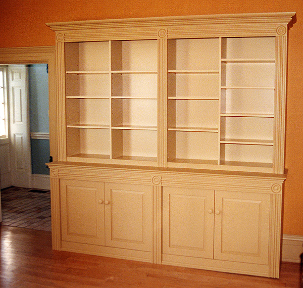 painted wall unit for historic home